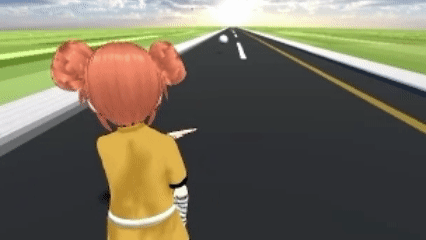 動作追従修行ゲームのデモ画面